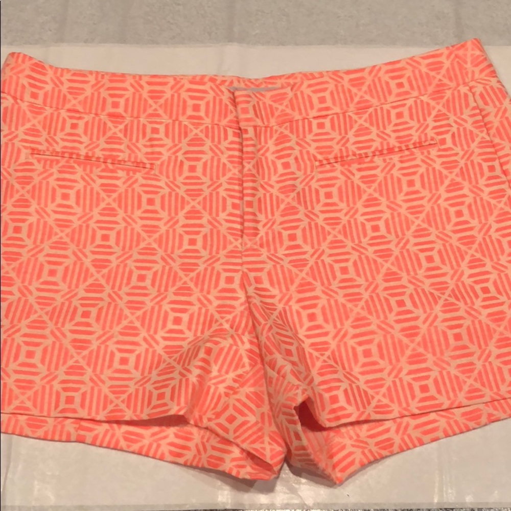 Gap Hot Pink/Cream Patterned Shorts